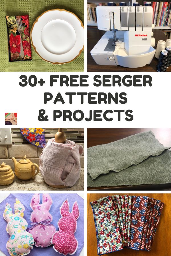 Over 30 Free Serger Patterns and Projects