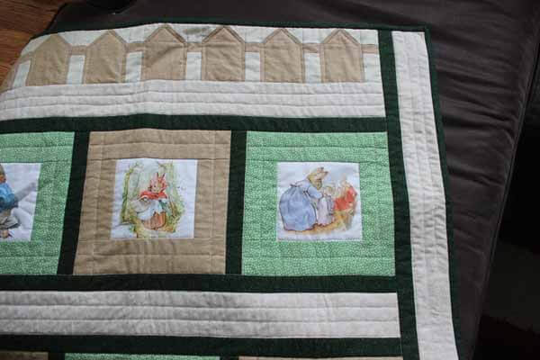 Baby Crib Quilt - Finished Section