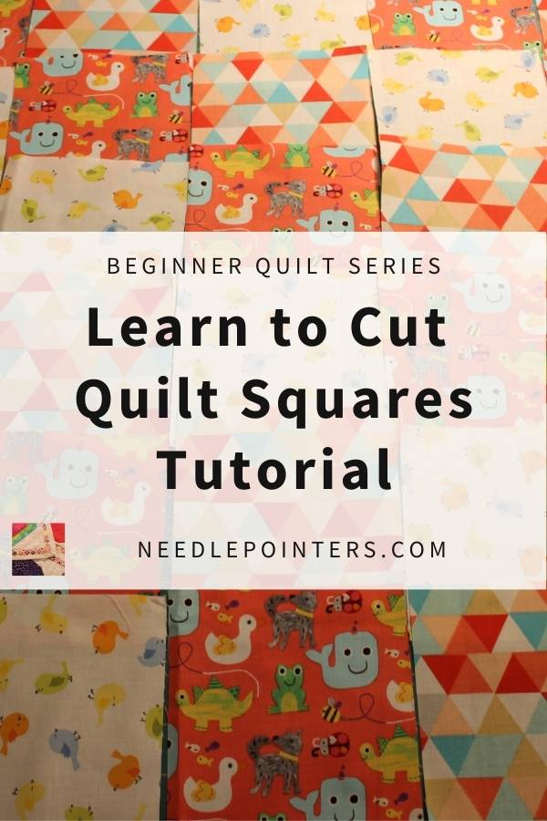 Beginner Quilt Series - Cut the Blocks - pin