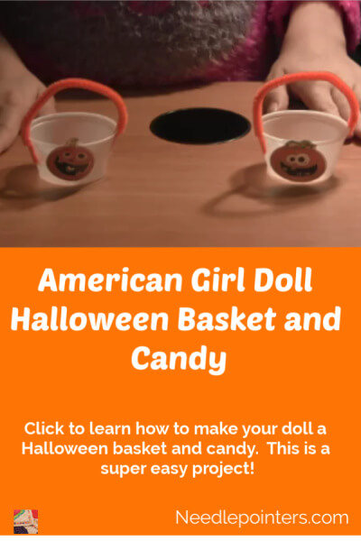 Doll Halloween Basket -pin