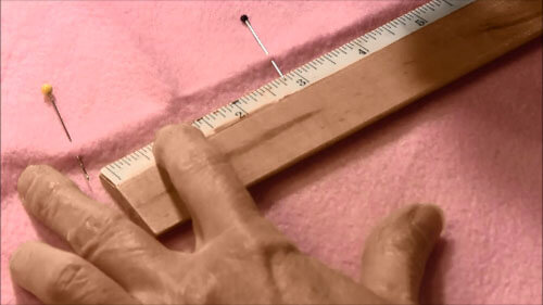 Doll Poncho Tutorial - Mark Opening