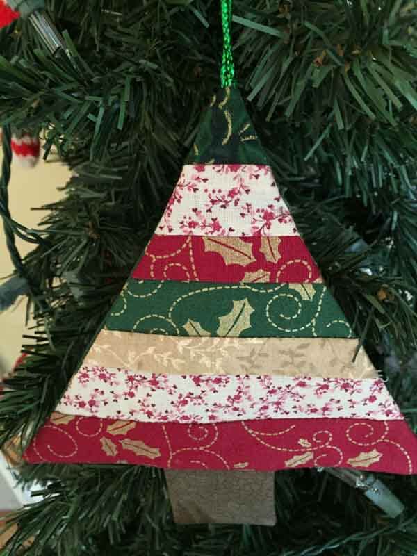 Fabric Christmas Tree Ornament