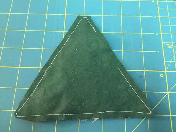 Fabric Christmas Tree Ornament