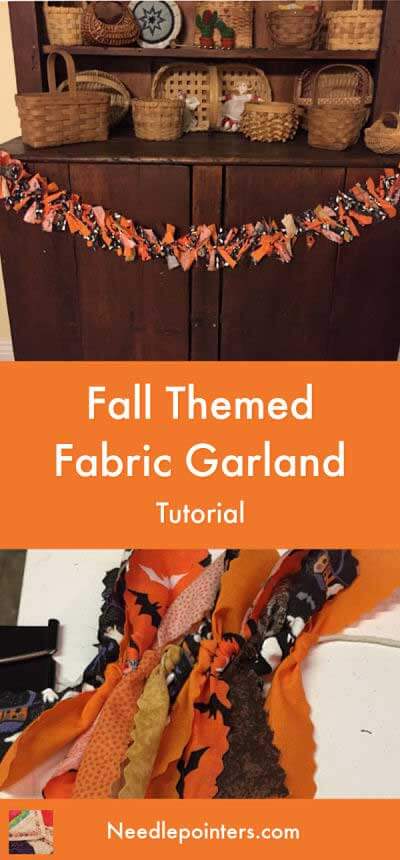 Fall Themed Fabric Garland