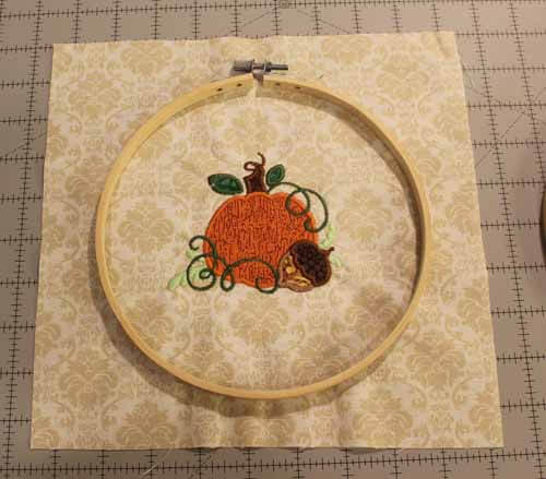 Fall Hoop Embroidery Decor