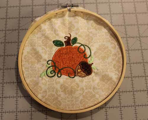 Fall Hoop Embroidery Decor