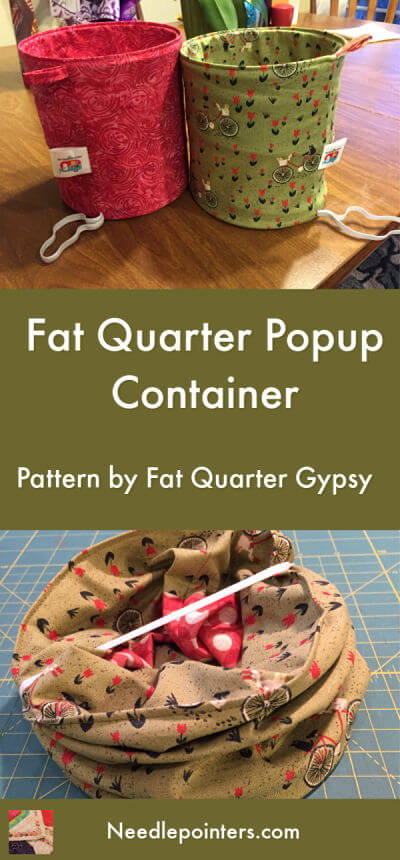 Fat Quarter Pop Up Basket - pin