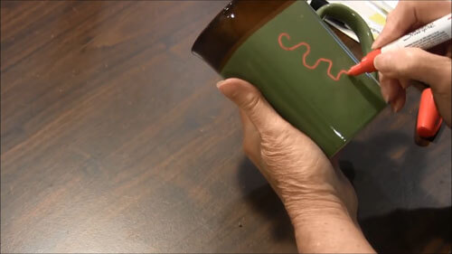 DIY Sharpie Mug - Painting