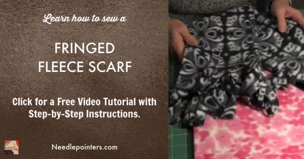 Fleece Fringed Scarf Tutorial
