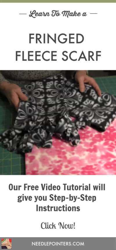 Fleece Fringed Scarf Tutorial