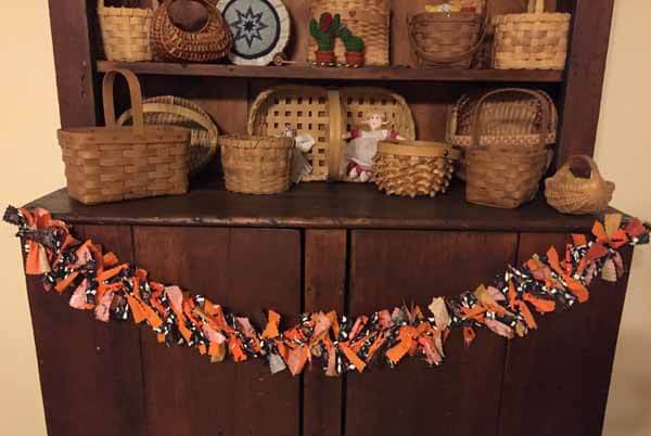 Halloween Fabric Garland - Finished
