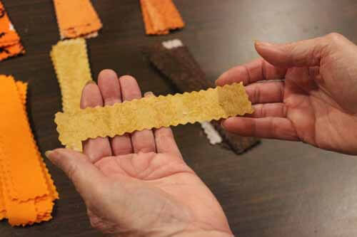 Fall No Sew Fabric Wreath - Fabric Strips