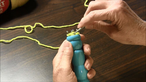 Learn to Spool Knit - Yarn Over Pegs