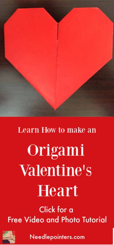 Valentine's Origami Heart - Pin