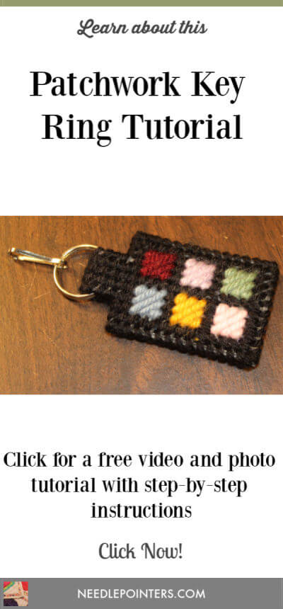 Patchwork Zipper Pull or Keyring