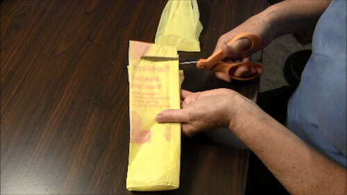 Plastic Bag Yarn Tutorial - Cut Strips