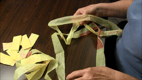Plastic Bag Yarn Tutorial - Tie Loops