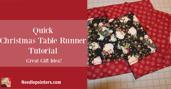 Quick Table Runner - Christmas Pin 2
