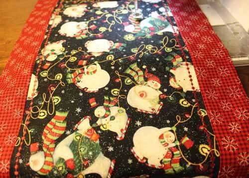 Quick Table Runner - Turned Right Side Out