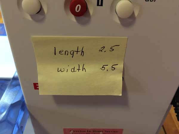 Serpentine Stitch - Reminder Post It Note