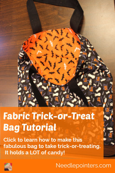 Sewing Halloween Trick Or Treat Bag Tutorial - pin