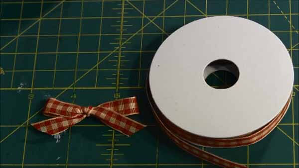 Snowman Tea Light Ornament - Small Bow