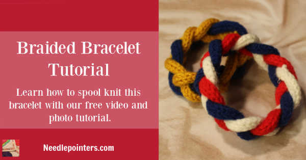 Spool Knitted Braided Bracelet Tutorial