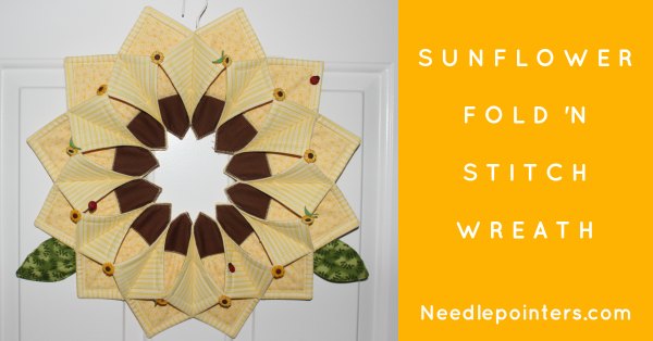 Sunflower Fold'n Stitch Wreath - Facebook