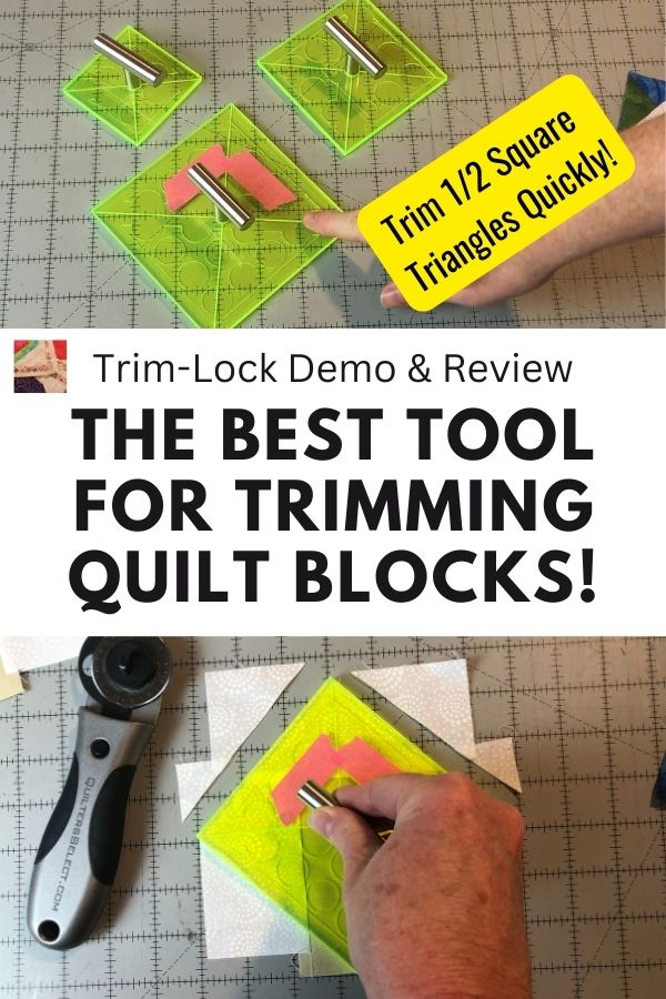 Trim-Lock Quilt Block Trimming Tool - pin