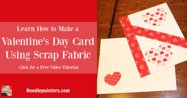 Fabric Valentine Card