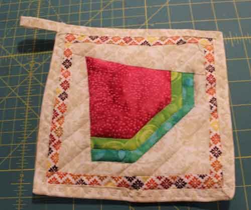 Binding a Pot holder