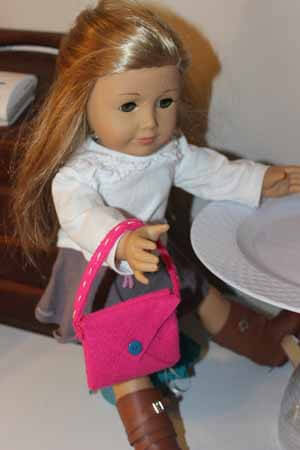 18 inch doll purse