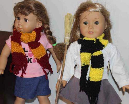 Harry Potter theme doll scarf