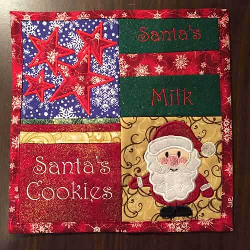 Santa Cookie Placemat