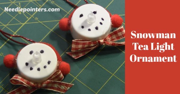Snowman Tea Light Ornament - Ad