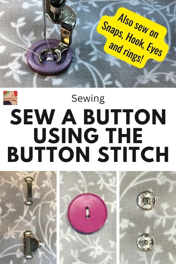 Sew a Button with the Button Stitch - pin