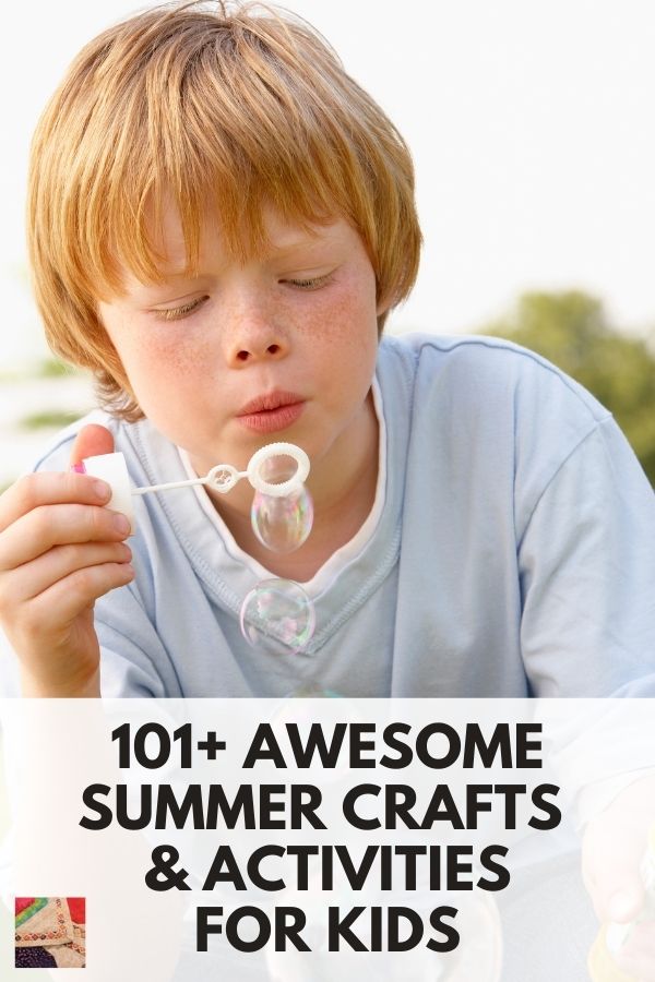 101+ Summer Crafts & Activities for Kids - pin 3