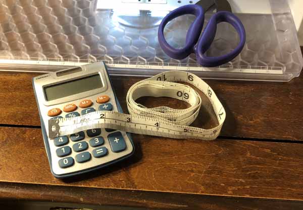 Sewing Calculators Charts - Calculator and Tape