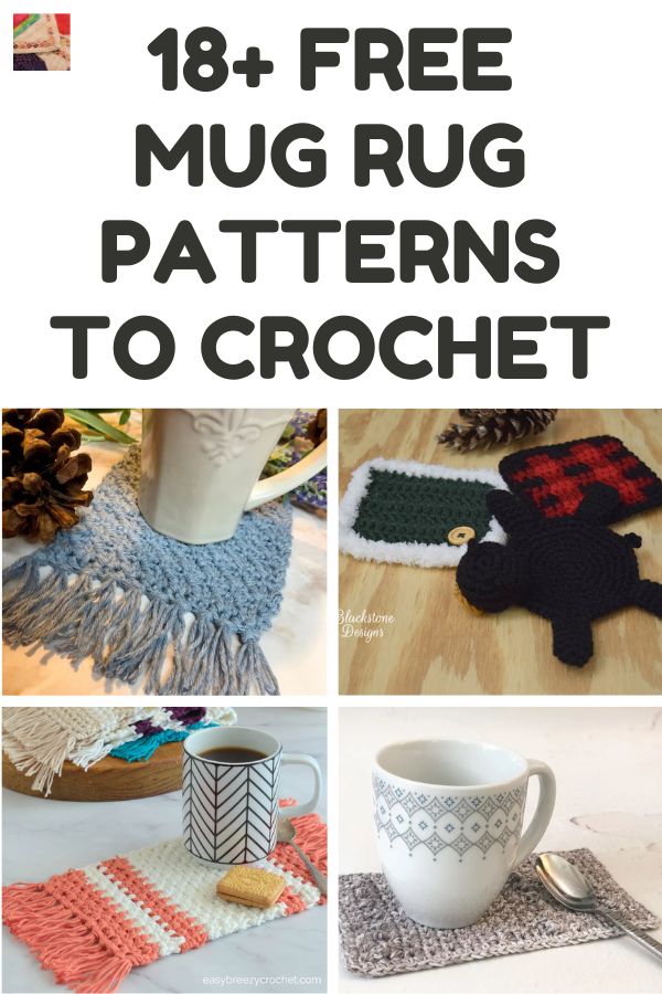 18+ Free Mug Rug Patterns to Crochet