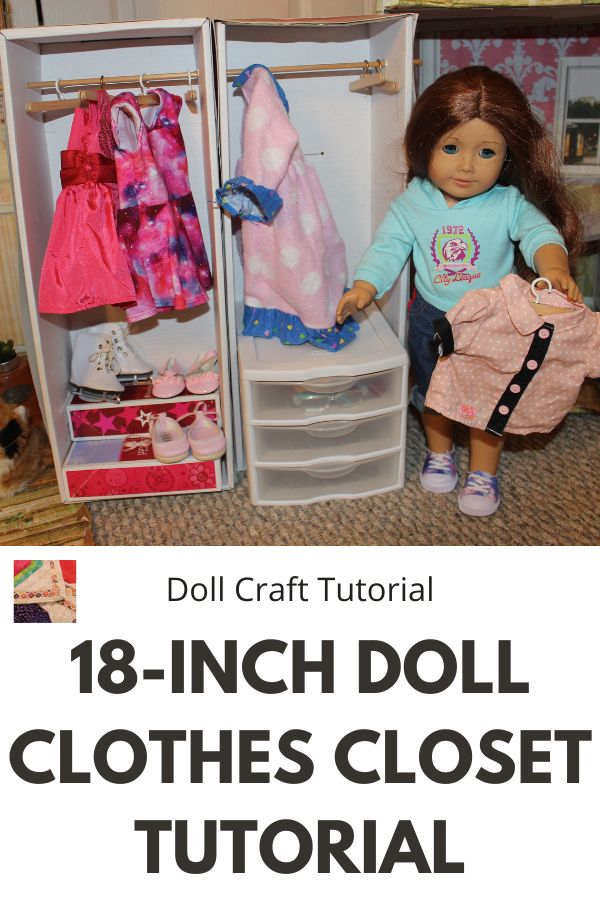 18-inch doll Clothes Closet Tutorial - pin