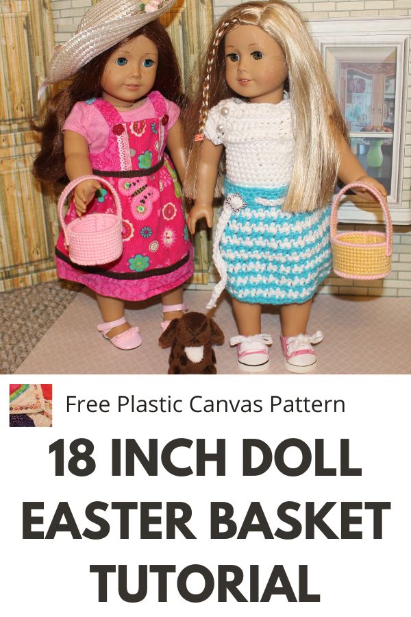 18 inch doll Easter Basket Tutorial - pin