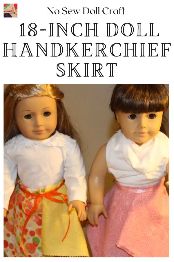 18-inch Doll Handkerchief Skirt pin