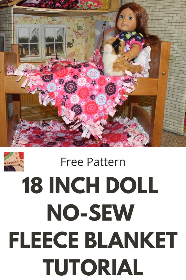 18 inch Doll Blanket Tutorial - pin