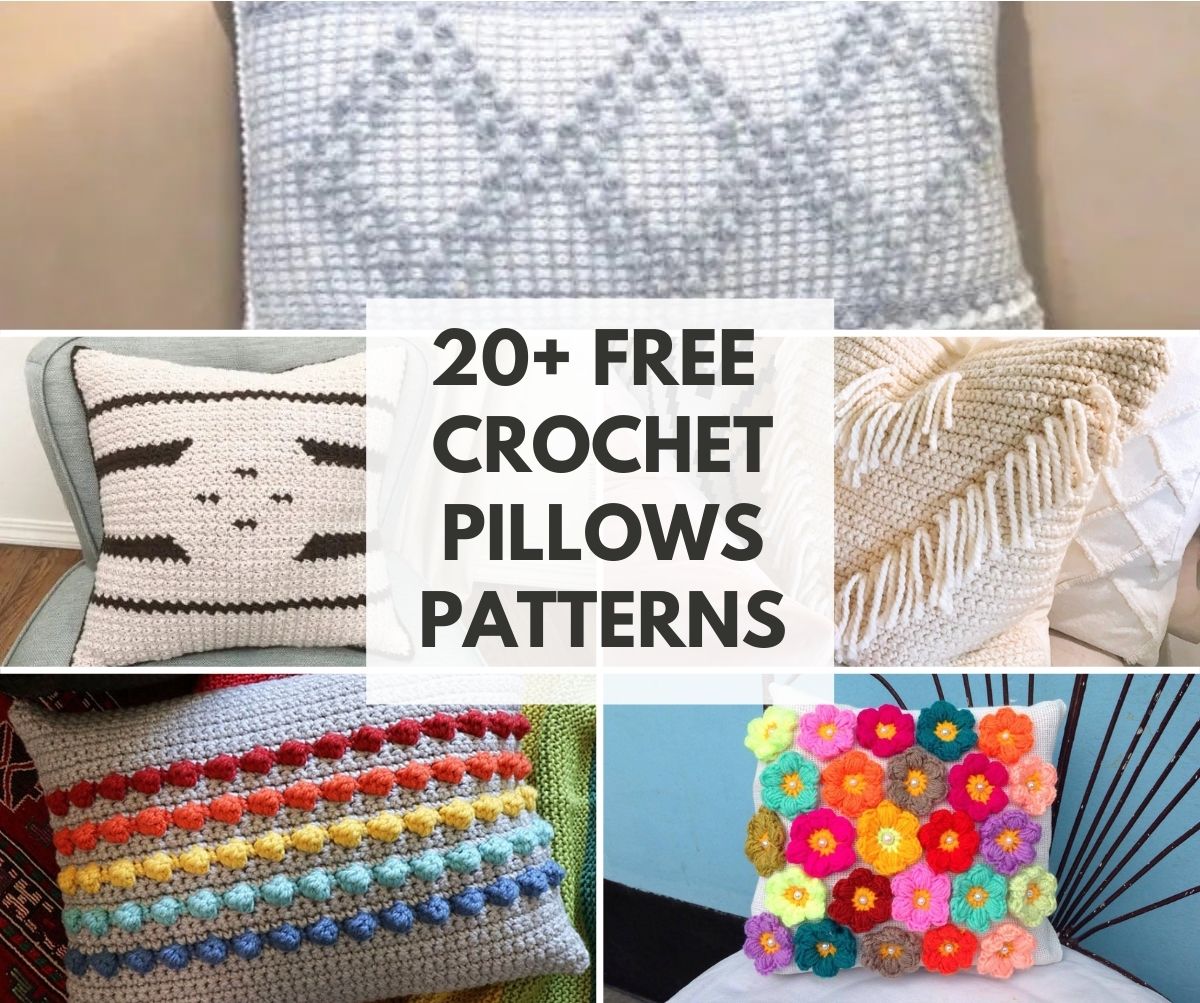 Reversible Pillow with Cozy Jumbo Yarn - Free Crochet Pattern  Crochet  pillow cases, Jumbo yarn, Crochet pillow case pattern