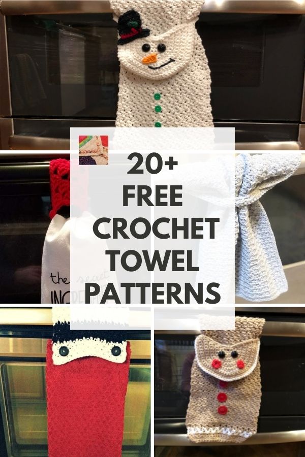 Free Crochet Towel, Towel Topper and Towel Holder Patterns