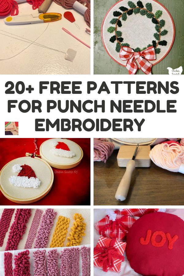 Punch Needle Embroidery Patterns and Projects