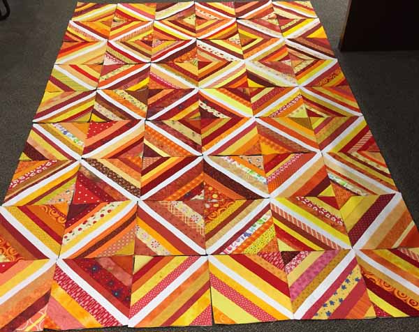 2016 Guild Community Service Project - Strip Quilt - Photo by Julie Sanchez