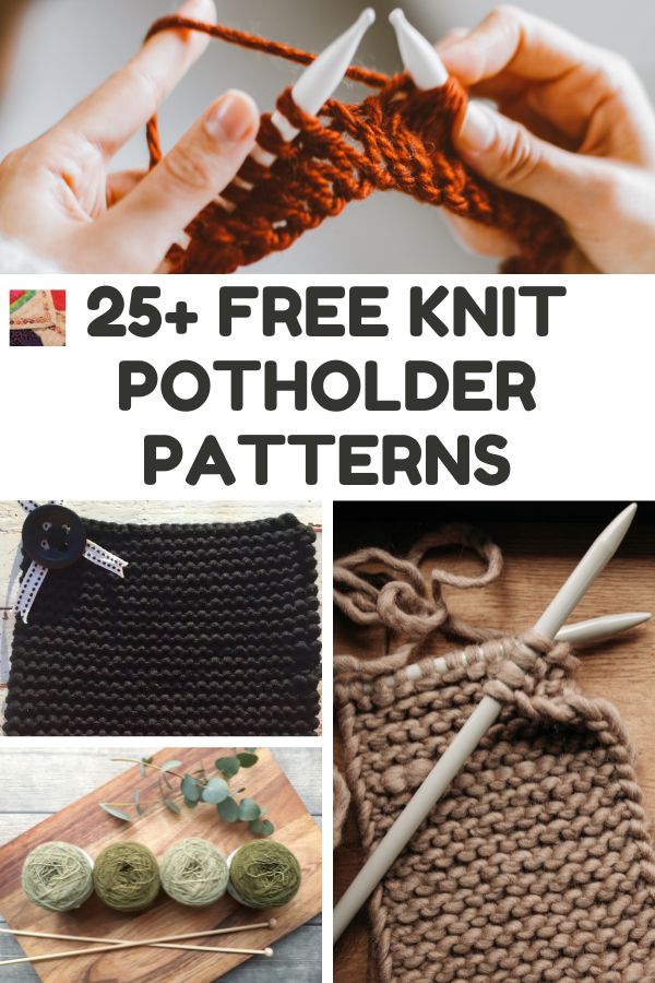Over 25 Free Knitted Potholder Patterns