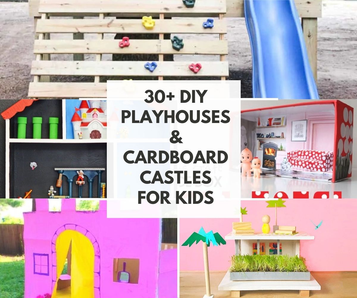 DIY Cardboard Playhouses - A Beautiful Mess