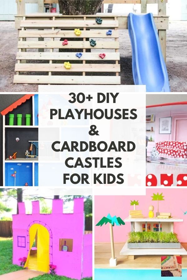 DIY Playhouses and Cardboard Castles for Kids